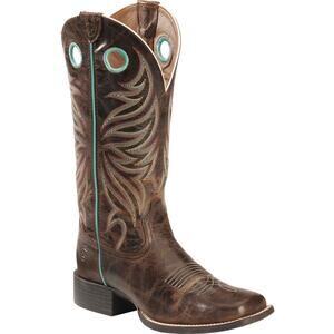 ARIAT round up Ryder western boots broad square toe style 10017390 size 7.5